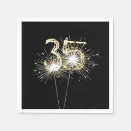 35e Jubileum-partijbrochure op zwart Servet