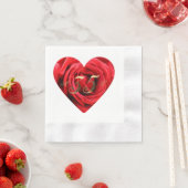 35e Jubileum Rood rozen Hart Elegant Servet (Insitu)