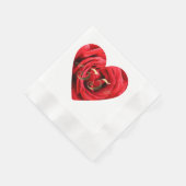 35e Jubileum Rood rozen Hart Elegant Servet (Hoek)