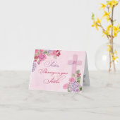 35e Jubileum van het Religieuze Leven Katholieke N Kaart (Gele Bloem)