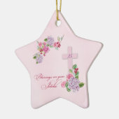 35e Jubileum van het Religieuze Leven Katholieke N Keramisch Ornament (Links)