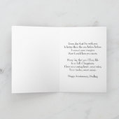 35e Jubileum voor vrouw met roze roze Kaart (Binnen)