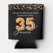 35e Klasse Reünie Zwarte Sinaasappels Ballonnen Co Blikjeskoeler (Voorkant)