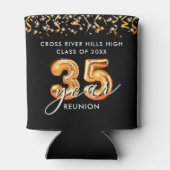 35e Klasse Reünie Zwarte Sinaasappels Ballonnen Co Blikjeskoeler (Achterkant)