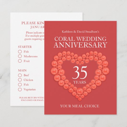 35e koraalkralen - keuze voor een hardachtenverjaa informatiekaartje (Voorkant / Achterkant)