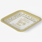 35e Partij Willekeurige Nummer Patroon Zwart/Wit Papieren Bordje (Gebogen)