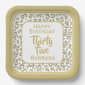 35e Partij Willekeurige Nummer Patroon Zwart/Wit Papieren Bordje (Voorkant)