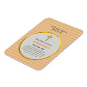 35e Priesterwijding Jubileum Priester Saffier Goud Magneet (Linkerzijde)