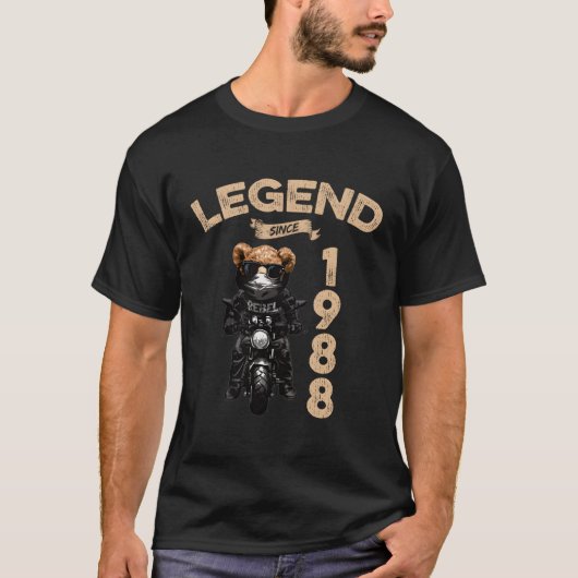 35e 's Legend sinds 1988 Teddy Bear T-shirt (Voorkant)