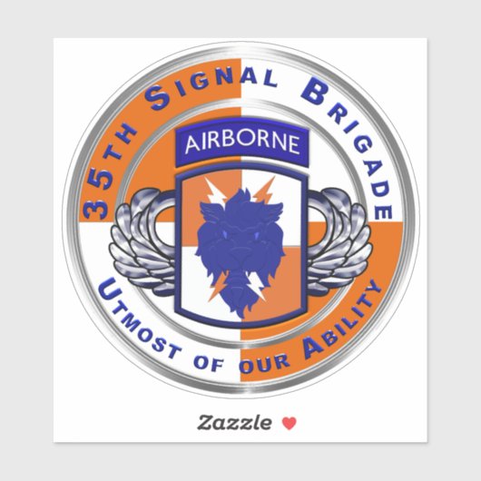 35e seinbrigade in de lucht sticker (Vel)
