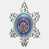 35E SIGNAAL-BRIGADE TIN SNEEUWVLOK ORNAMENT (Rechts)