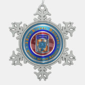 35E SIGNAAL-BRIGADE TIN SNEEUWVLOK ORNAMENT (Voorkant)