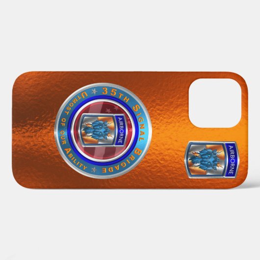 35e signaalbrigade — Gepersonaliseerd in de lucht Case-Mate iPhone Case (Achterkant (horizontaal))