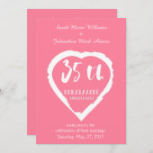 35e trouwdag traditioneel koraal jade kaart (Voorkant / Achterkant)