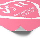 35e trouwdag traditionele koraaljade poster (Hoek)