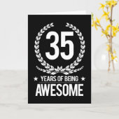 35e verjaardag (35 jaar Geweldige) Kaart (Gele Bloem)