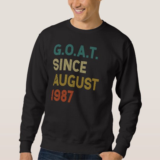 35e verjaardag 35 jaar oude geit sinds augustus 19 trui (Voorkant)