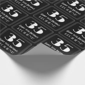 35e verjaardag - Art Deco geïnspireerde look "35", Cadeaupapier (Hoek)