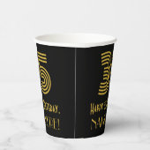 35e verjaardag: Art Deco Geïnspireerde look "35" e Papieren Bekers (Rechts)