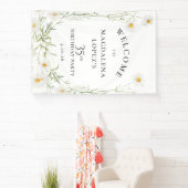 35e Verjaardag Banner April Geboortebloem Madelief (Insitu)