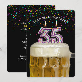 35e verjaardag Bierfeest Kaart