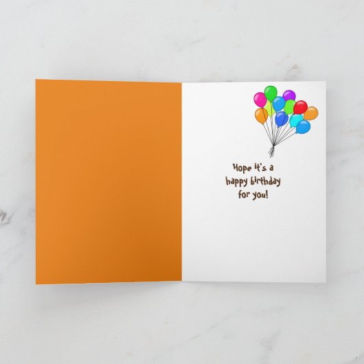 35e verjaardag bruine poedel op rotan kaart (Binnen)