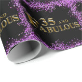 35e verjaardag cadeaupapier (Rol Hoek)