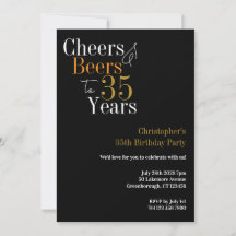 35e verjaardag Cheers and Beers Feest