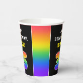 35e verjaardag: Colorful Rainbow # 35, aangepaste  Papieren Bekers (Links)