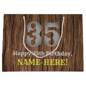 35e verjaardag: Country Western geïnspireerd uiter Groot Cadeauzakje (Voorkant)