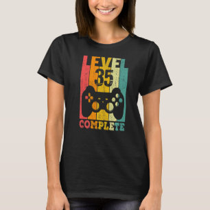35e Verjaardag Dames Mannen Niveau 35 Jaar 1987 2 T-shirt