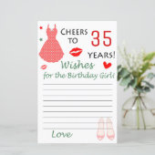 35e verjaardag: De verjaardag van het meisje (Staand voorkant)