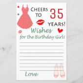 35e verjaardag: De verjaardag van het meisje (Voorkant)