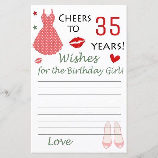 35e verjaardag: De verjaardag van het meisje (Voorkant)