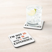 35e verjaardag design bier onderzetter (Rechterzijde)