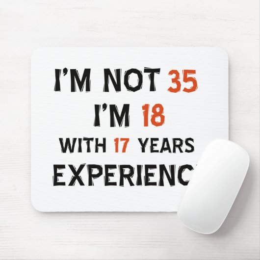 35e verjaardag design muismat (Met muis)