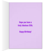 35e verjaardag drie foto's paarse dochter (Binnen (Rechts))