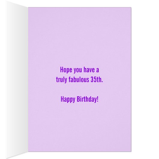 35e verjaardag drie foto's paarse dochter (Binnen (Rechts))