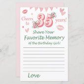 35e verjaardag Favoriete herinnering van de Birthd (Voorkant / Achterkant)