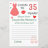 35e verjaardag favoriete herinnering van het verja (Voorkant)