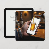 35e verjaardag feest bier Mok Kaart (Voorkant / Achterkant)