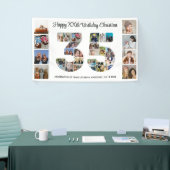 35e verjaardag feestnummer 35 fotocollage spandoek (Beurs)