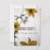 35e verjaardag Floral Invitation Kaart (Voorkant)
