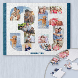35e verjaardag Foto Collage nummer 35 Keepomwille Legpuzzel