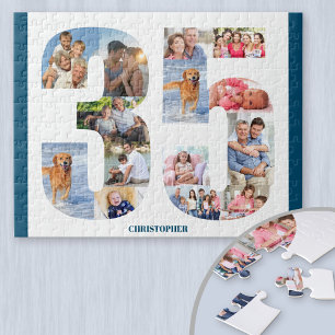 35e verjaardag Foto Collage nummer 35 Keepomwille Legpuzzel