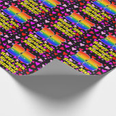 35e verjaardag: Heatten, regenboognr. 35 Cadeaupapier (Hoek)