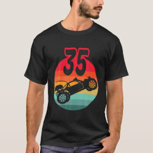 35e verjaardag I Racing Gaming I afstandsbediening T-shirt