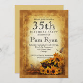 35e verjaardag kaart (Voorkant / Achterkant)