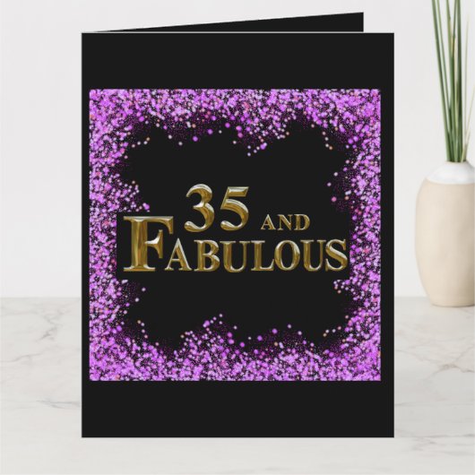 35e verjaardag kaart (Voorkant)
