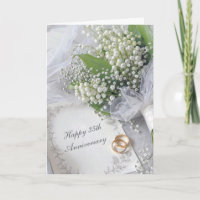 35e verjaardag lelietje-van-dalen boeket